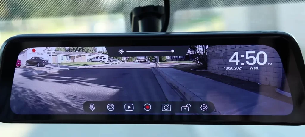 Testing AutoVox V5 Pro Mirror Dash Cam mounting in My Truck, GPS, Park Mode, Park Assist