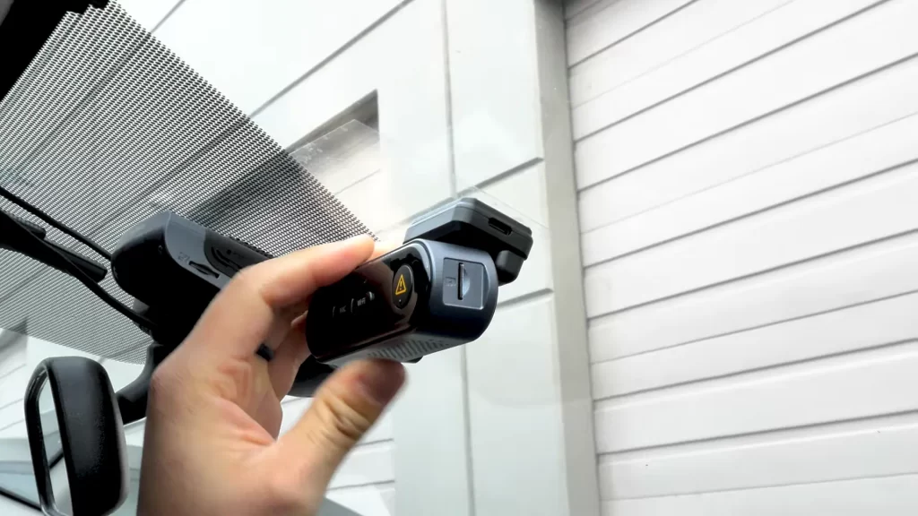 VIOFO WM1 2K QHD 1-Channel Dash Cam Installation on the windcreen with sticky pad